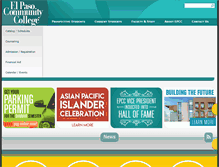 Tablet Screenshot of epcc.edu