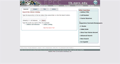 Desktop Screenshot of lib.epcc.edu